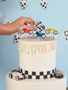 Product image of დაბ.დღის სანთელი Racing Cars 2-3სმ 5ც