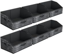 Product image of SONGMICS, შესანახი კალათები, 4 ცალი, შავი, 39.9 x 30 x 20.1 სმ