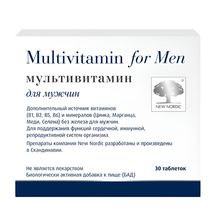 Product image of New Nordic Multivitamin ™ for men 30ც მულტივიტამინი კაცებისთვის  