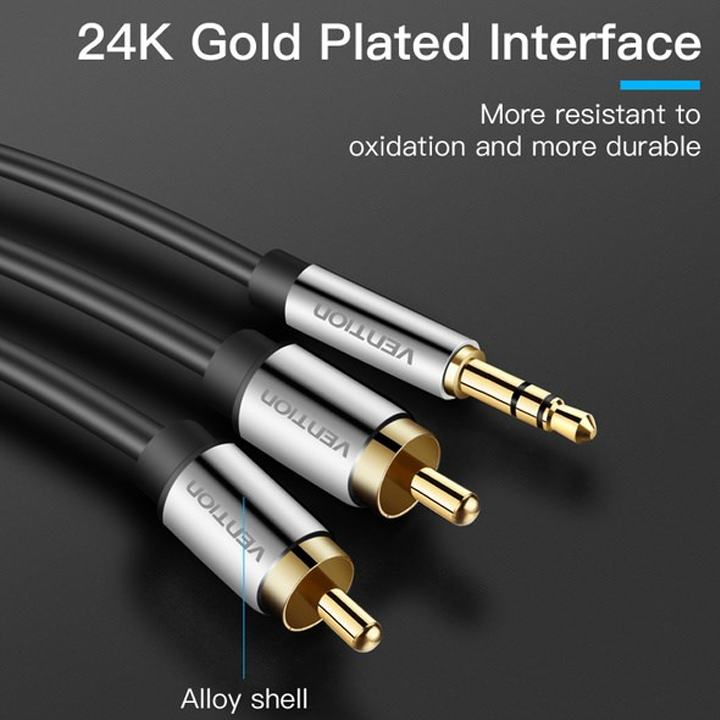 vention-bcfbh-35mm-male-to-2rca-male-audio-cable-2m-black-metal-type-photo-4