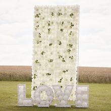 Product image of თეთრი ვარდების ფარდა 60cm (H) x 40cm (W).