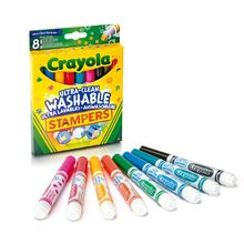 Product image of Crayola ფერადი ფლომასტერები შტამპებით