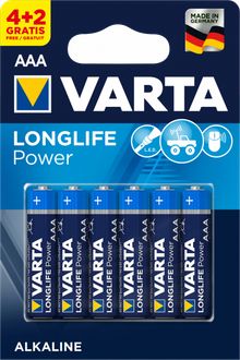 Product image of ელემენტი Varta Longlife Power Alkaline AAA 4+2 ც