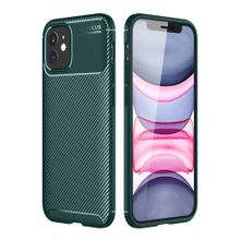 Product image of კარბონის ქეისი iPhone 12 Mini Focus Carbon Case - მწვანე