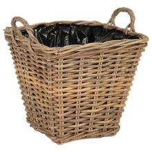 Product image of MEGA COLLECTIONS SQUARE BASKET-F- TAPERED KUBU 35X31 სმ დაწნული ქოთანი
