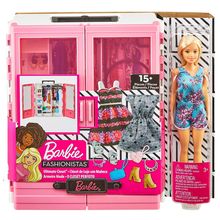 Product image of Barbie - თოჯინა ვარდისფერი გარდერობით