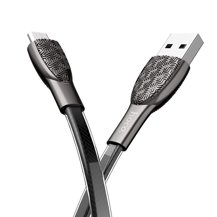 hoco-u52-bright-charging-data-cable-for-micro-black-photo-2