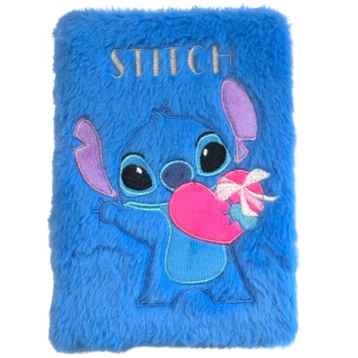 disney-stitch-collection-stitch-b6-plush-hardcover-book-bloknoti