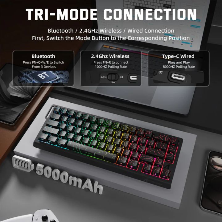 attack-shark-keyboard-magnetic-x68-pro-8khz-gaming-klaviatura-photo-2