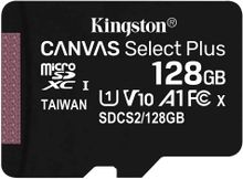 Product image of Flash Card/ Kingston 128GB microSDXC Canvas Select Plus 100R A1 C10 Card (Single pack w/o adapter)