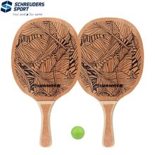 Product image of Schreuderssport Beach Paddle Set with Wooden Grip ეზოს ჩოგბურთი