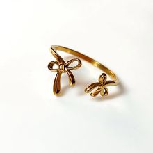 Product image of ოქროსფერი ბეჭედი ორი ბანტით