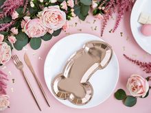 Product image of ქაღალდის თეფში პენისის ფორმის სპილენძისფერი 6ც