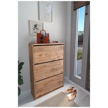 Product image of ფეხსაცმლის კარადა ფიჭვის ფაქტურით (BF-639) 