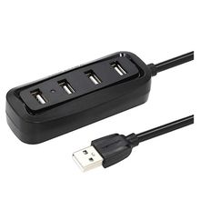 Product image of VENTION VAS-J43-B050 4 Ports USB2.0 HUB 0.5M Black USB ჰაბი