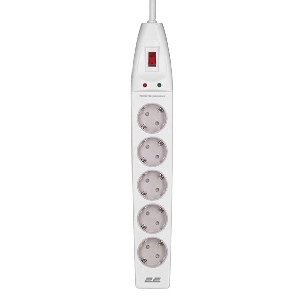 2e-2e-sp515m2wh-5-socket-power-strip-with-surge-protector-sakhlis-damagrdzelebeli-2m-photo-2