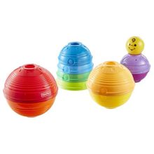 Product image of MATTEL W4472 STACK & ROLL CUPS განმავითარებელი სათამაშო პირამიდა