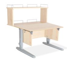 Product image of სამეცადინო მაგიდა ერგო ეკო 100 უკანა ორ იარუსიანი თაროთი