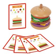Product image of ბურგერის აწყობა — Montessori სცენური სათამაშო