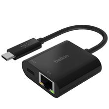 Product image of Belkin USB-C to Ethernet + Charge Adapter გადამყვანი