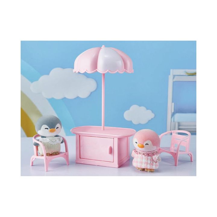 mini-family-flocking-plush-toy-umbrella-set-satamasho-nakrebi