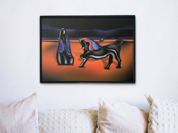 posteri-charchoti-shekinah-and-unicorn-a3-photo-2