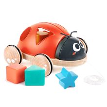 Product image of Hape ხის ჭიამაია შემეცნებითი სორტერი ფიგურებით