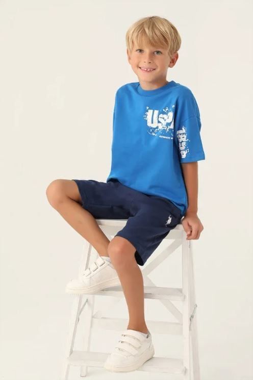 US POLO ASSN US1735 V2 ბიჭის ორეული შორტით