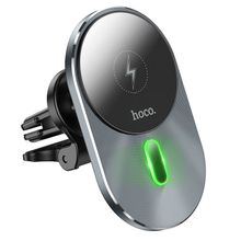 Product image of HOCO CA91 Magic magnetic wireless fast charging car holdergray