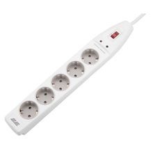 Product image of 2E 2E-SP515M2WH 5 SOCKET POWER STRIP WITH SURGE PROTECTOR სახლის დამაგრძელებელი 2მ