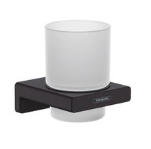 Product image of ჯაგრისების ჭიქა ADDSTORIES / GLASS HOLDER MATT BLACK/ 41749670