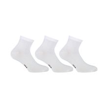 Product image of FILA QUARTER SOCKS MERCERIZED COTTON SOCKS 3-PAC WHITE