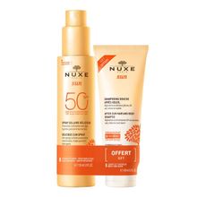 Product image of Nuxe მზისგან დამცავი სპრეი + რუჯის შემდგომი შამპუნი