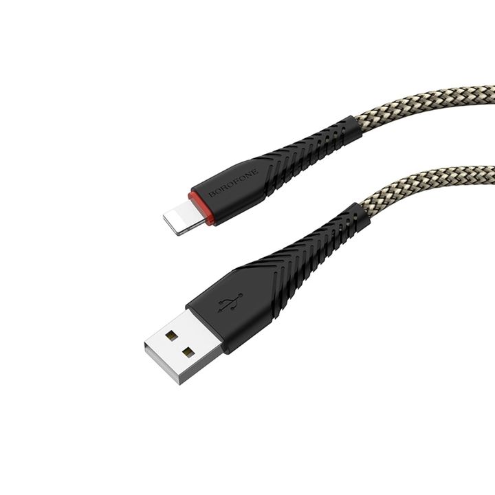 borofone-bx25-powerful-charging-data-cable-for-lightning-black-photo-2