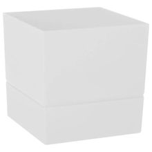 Product image of EDA BL.IV კვადრატული 4.5 ლ 19.3X19.3X19.3 სმ თეთრი პლასტმასის ქოთანი