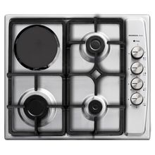 Product image of LUXELL LX-412 INOX ჩასაშენებელი კომბინირებული ქურის ზედაპირი
