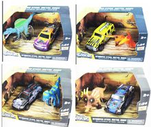 Product image of სათამაშო ნაკრები/Dinosaur & Pull-Back Car Set (4 Assorted Models)