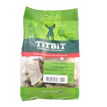 Product image of TiTBiT საქონლის ფილტვი - სასუსნაო ძაღლებისთვის - რბილი შეფუთვა 21გრ