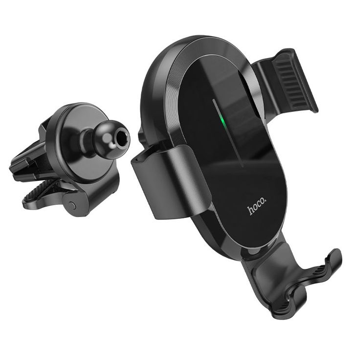 hoco-ca105-guide-three-axis-linkage-wireless-charging-car-holder-black-photo-2