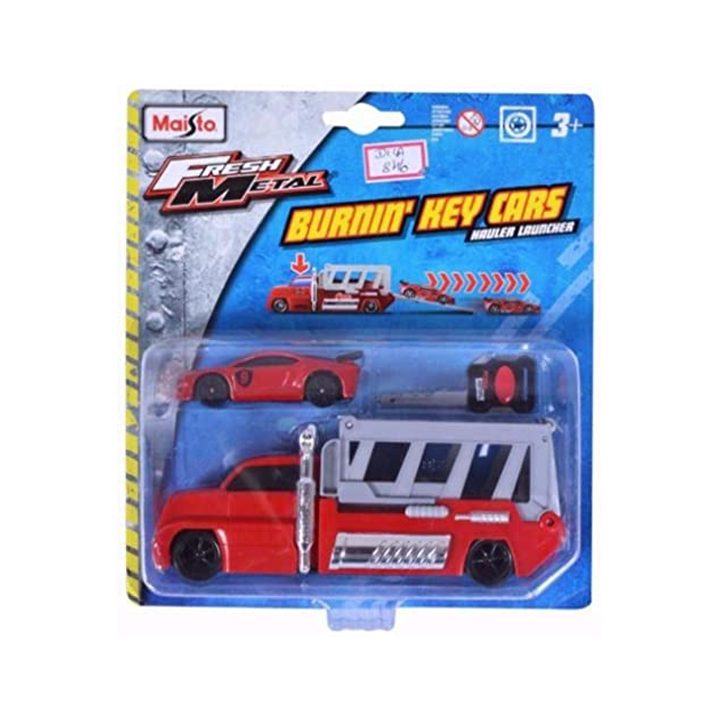 maisto-burnin-key-car-launcher-hauler-satamasho-transporti-photo-3