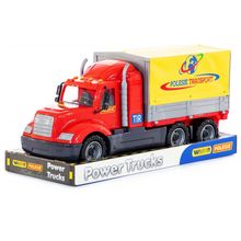 Product image of Polesie Mike Canvas Truck With Trailer სათამაშო სატვირთო მისაბმელიანი გადამზიდი მანქანა