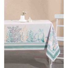 Product image of Manamo CORAL DİGİTAL PRİNTED TABLE CLOTH BLUE მაგიდის სუფრა 140x140სმ
