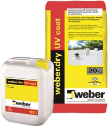 Product image of ჰიდროიზოლაცია ორკომპონენტიანი ელასტიური Weber.dry UV coat 30 კგ