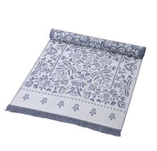 Product image of ხალიჩა -  LEAF ACRYLIC FRINGED RUG 120X180 CM GREY