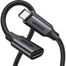 Product image of USB ადაპტერი UGREEN US372 (45172), 100W, Type-C Extension Cable, 0.5m, Black