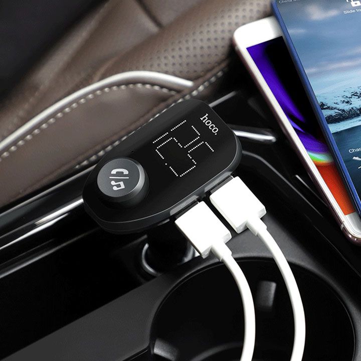 hoco-e45-happy-route-car-wireless-fm-transmitter-photo-2