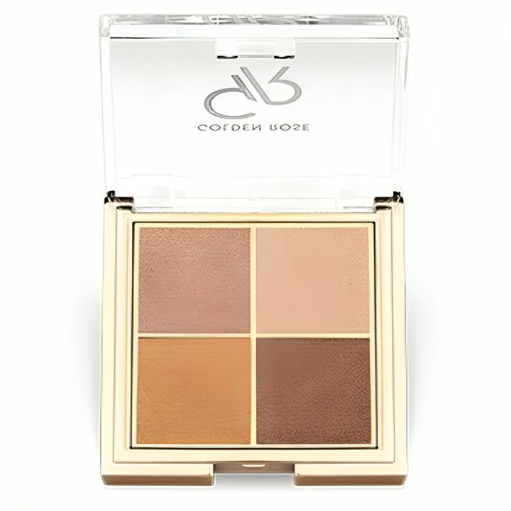 golden-rose-quattro-eyeshadow-palette-07-bronze-vision-tvalis-chrdilebis-palitra