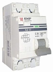 Product image of დიფერენციალური ავტოამომრთველი EKF 2P 1P+N 40A 30mA