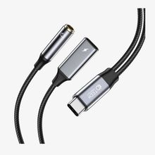 Product image of ადაპტერი Tech-Protect Ultraboost Adapter Type-C to Aux Mini Jack 3.5MM & Type-C