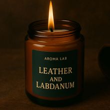Product image of AROMA LAB Leather and Labdanum სურნელოვანი სანთელი